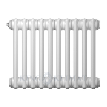 Радиатор трубчатый Zehnder Charleston Retrofit 3037, 22 сек.1/2 бок.подк. RAL9016 (кроншт.в компл)