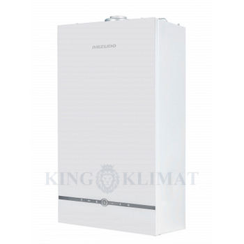 Котел газовый настенный MIZUDO GB M24Т pro 2-х конт. с шиной OT, стеклянная сенсорная панель, белая